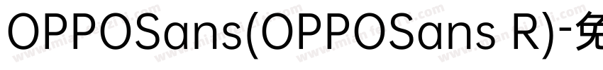 OPPOSans(OPPOSans R)字体转换